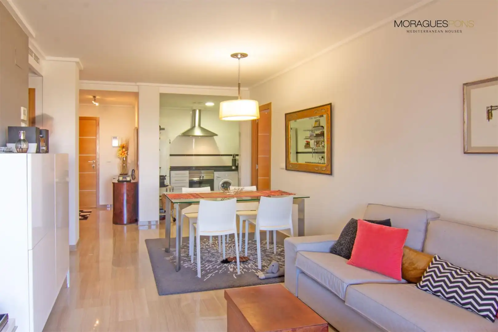 Apartament de lloguer a Carrer Vall de Gallinera, 7, Centro ciudad Sala d'estar de Apartament de lloguer en Jávea / Xàbia amb Aire condicionat, Calefacció i Jardí privat