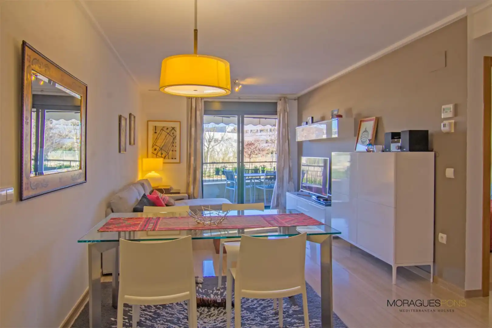 Apartament de lloguer a Carrer Vall de Gallinera, 7, Centro ciudad Sala d'estar de Apartament de lloguer en Jávea / Xàbia amb Aire condicionat, Calefacció i Jardí privat