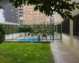 Swimming pool of Flat for sale in  Madrid Capital  with Heating, Private garden and Parquet flooring