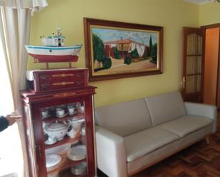 Living room of Flat to rent in Ares  with Parquet flooring, Terrace and Furnished