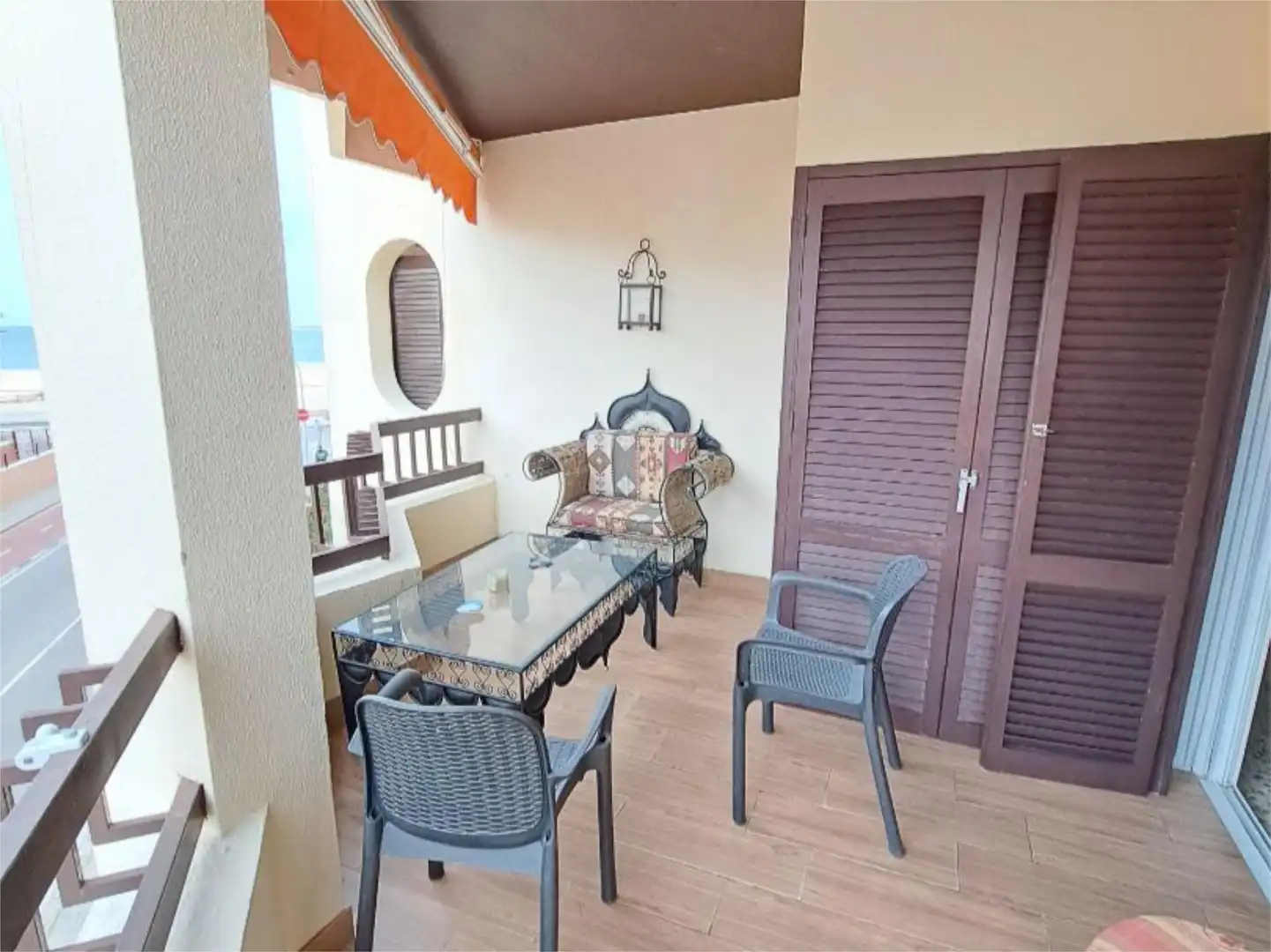 Terraza de Piso de alquiler en Sanlúcar de Barrameda con Aire acondicionado, Calefacción y Amueblado