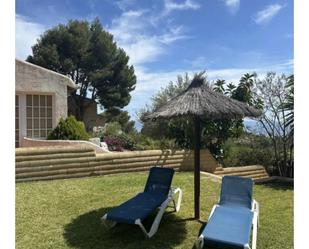 Garten von Einfamilien-Reihenhaus miete in Altea mit Klimaanlage, Heizung und Privatgarten