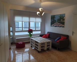 Living room of Flat to rent in Alicante / Alacant  with Heating, Furnished and Balcony