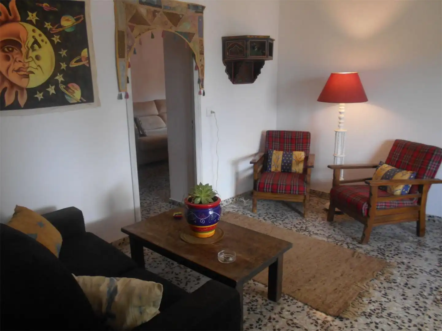 Wohnzimmer von Country house zur untervermieten in Santa Eulària des Riu mit Privatgarten und Möbliert