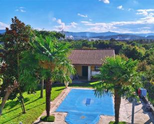 Jardí de Casa o xalet en venda en San Cibrao das Viñas amb Aire condicionat, Terrassa i Piscina