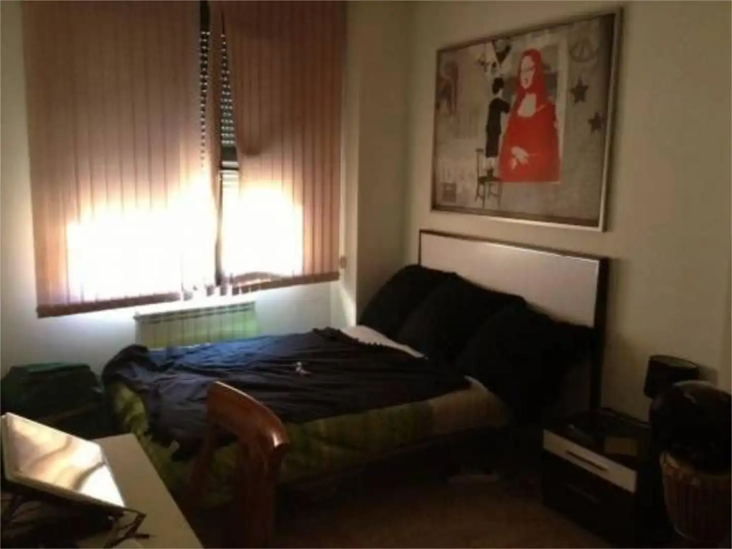Room in Calle Río Ebro, 21, Suroeste - Zona Hospital Bedroom of Flat for share in Móstoles with Air Conditioner, Parquet flooring and Furnished