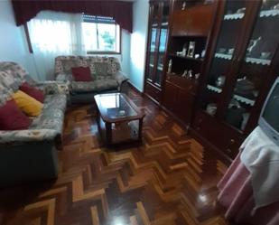 Living room of Flat to rent in Ferrol  with Heating, Parquet flooring and Furnished