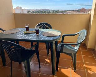 Garden of Flat to rent in Roquetas de Mar  with Air Conditioner, Heating and Private garden