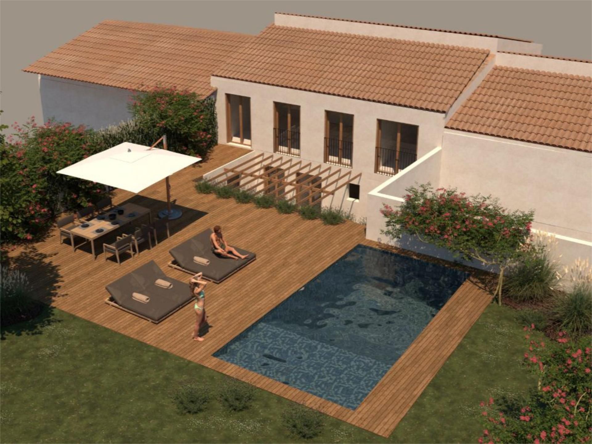 Terrassa de Casa o xalet en venda en Campanet amb Piscina