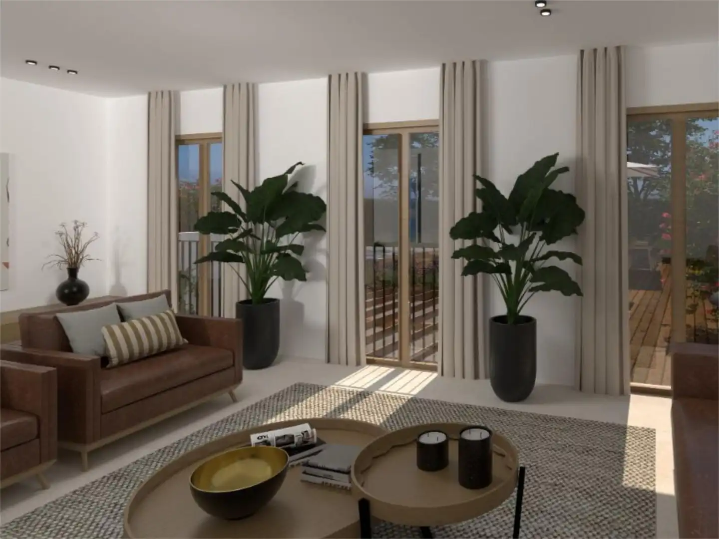 Sala de estar de Casa o chalet en venta en Campanet con Piscina