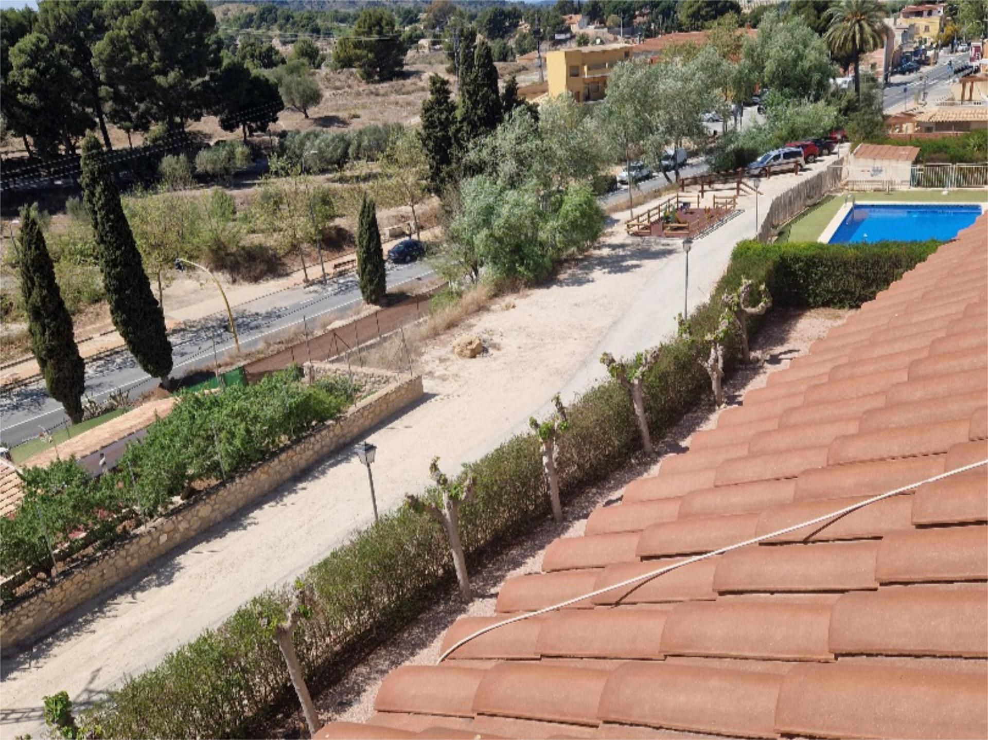 Exterior view of Duplex for sale in Mula  with Air Conditioner, Heating and Private garden