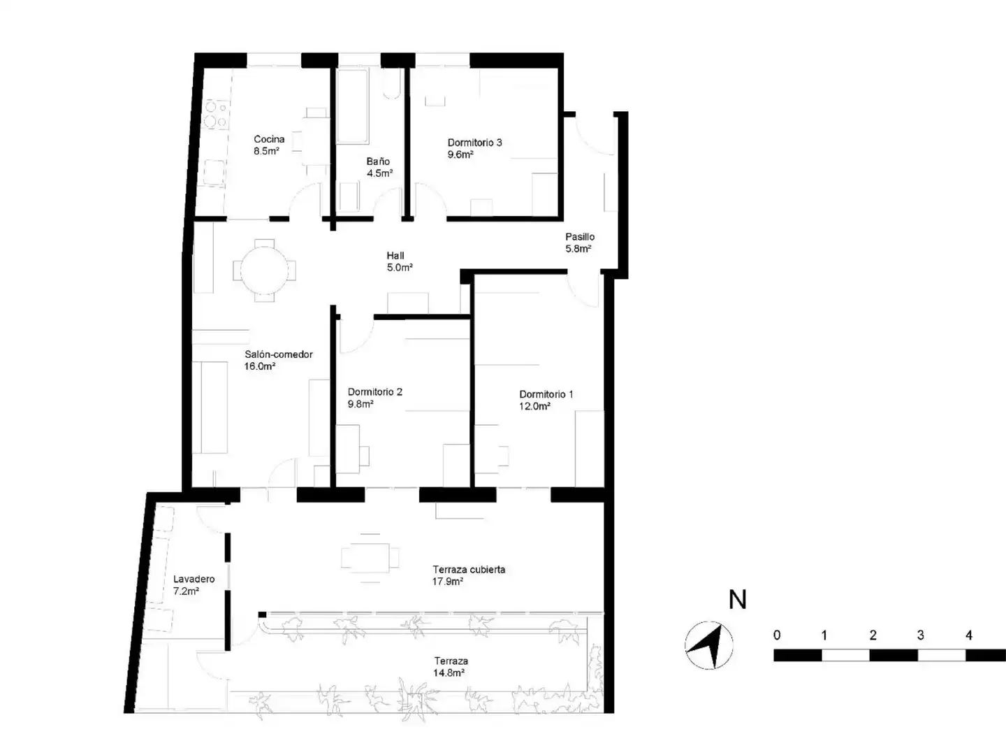 Piso en venta en Avenida Cristo de las Cadenas, 49, Montecerrao Piso en venta en Oviedo con Parquet, Terraza y Trastero