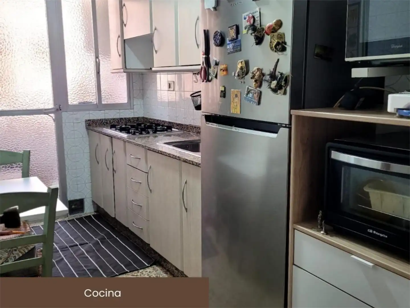 Kitchen of Flat for share in Almería  with Air Conditioner, Terrace and Furnished