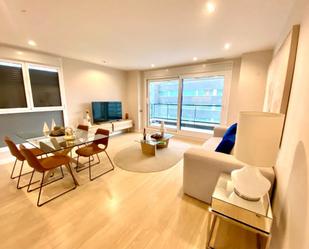 Living room of Flat to rent in  Barcelona Capital  with Air Conditioner, Heating and Parquet flooring