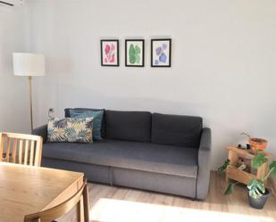 Living room of Flat to share in  Valencia Capital  with Air Conditioner, Parquet flooring and Furnished