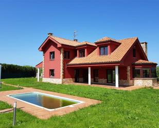 Vista exterior de Casa o xalet en venda en Gijón  amb Calefacció, Jardí privat i Parquet