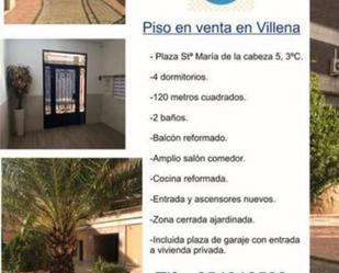 Exterior view of Flat for sale in Villena  with Private garden and Terrace