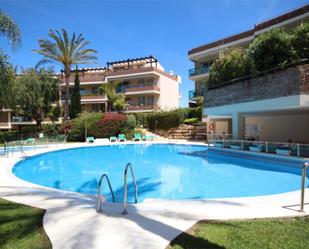 Swimming pool of Flat for sale in Mijas  with Air Conditioner, Terrace and Swimming Pool