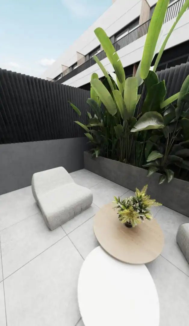Loft zur Miete in Calle de Fuerteventura, 8, Polígono Industrial Norte Terrasse von Loft zur Miete in San Sebastián de los Reyes mit Klimaanlage, Privatgarten und Parkett