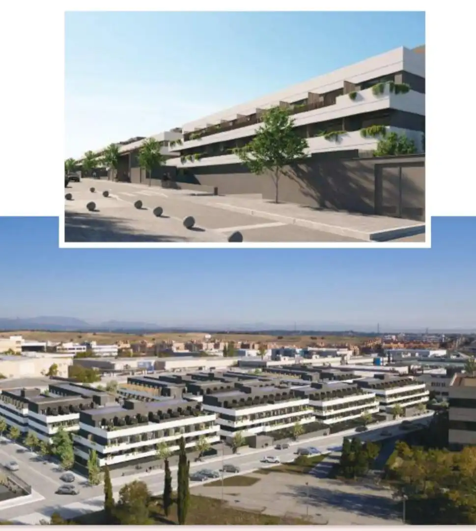Loft zur Miete in Calle de Fuerteventura, 8, Polígono Industrial Norte Außenansicht von Loft zur Miete in San Sebastián de los Reyes mit Klimaanlage, Privatgarten und Parkett