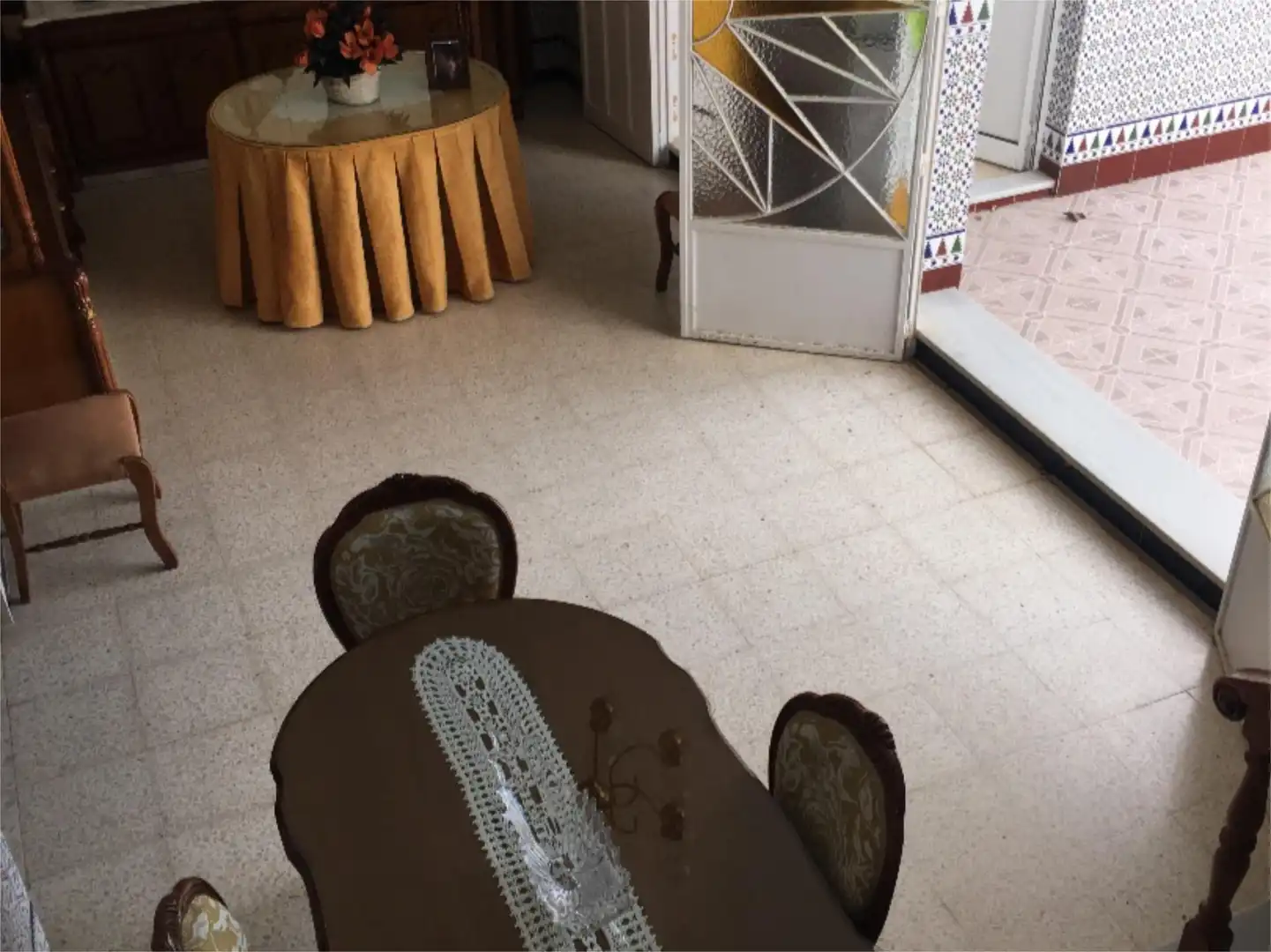Casa adosada en venda a Calle Soldado Perez Murga, 15, Villalba del Alcor Menjador de Casa adosada en venda en Villalba del Alcor amb Moblat i Balcó