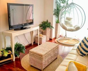 Living room of Flat for sale in Fisterra  with Private garden, Parquet flooring and Storage room