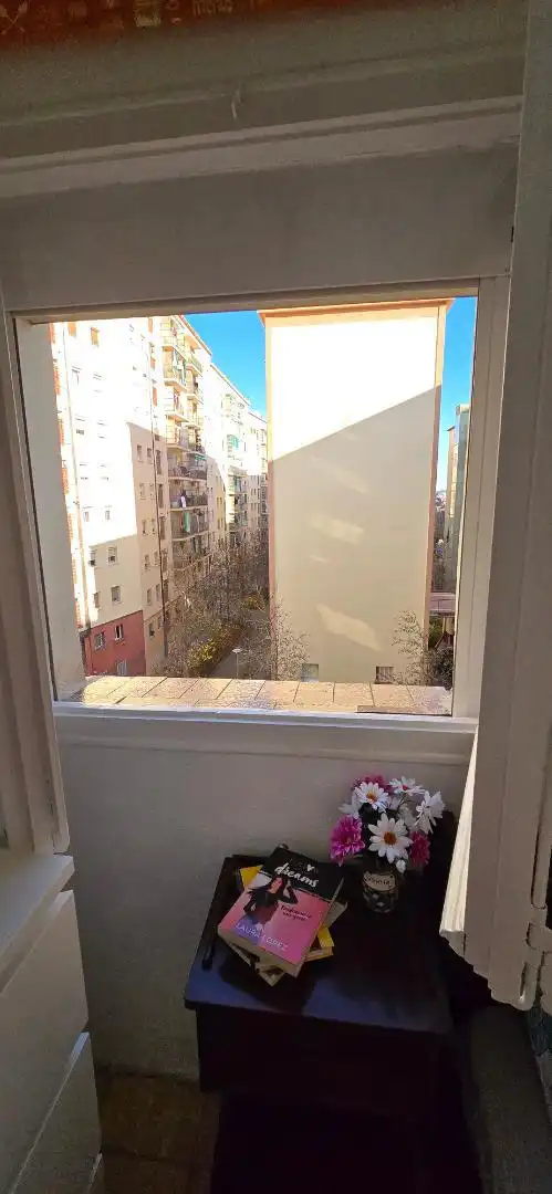 Balcony of Flat for share in Barcelona  with Furnished, Washing machine and Microwave