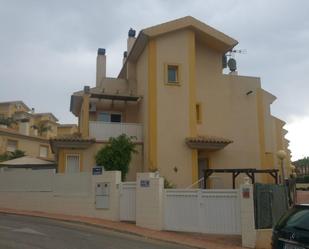 Exterior view of Single-family semi-detached for sale in Molina de Segura  with Air Conditioner, Heating and Private garden