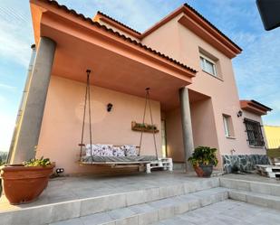 Exterior view of House or chalet for sale in Esparreguera  with Air Conditioner, Terrace and Swimming Pool