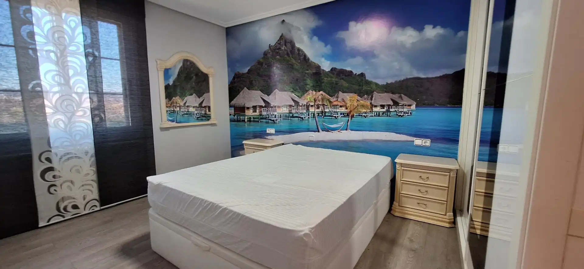 Schlafzimmer von Wohnung zum Verkauf in San Cibrao das Viñas mit Klimaanlage, Heizung und Privatgarten