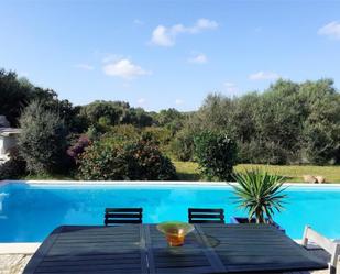 Garden of Country house to rent in Alaior  with Terrace and Swimming Pool