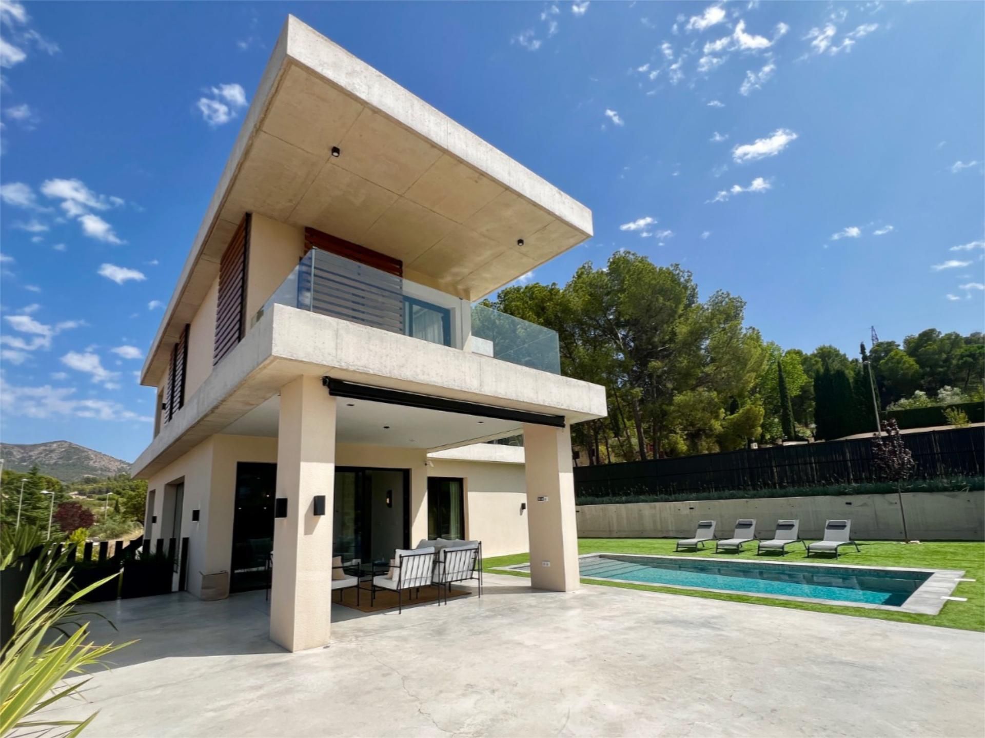 Exterior view of House or chalet for sale in Biar  with Air Conditioner, Terrace and Swimming Pool
