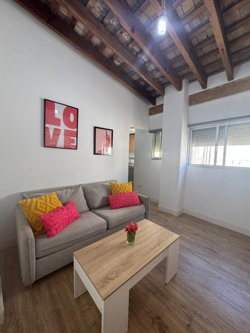 Sala de estar de Piso en venta en Jerez de la Frontera con Aire acondicionado, Calefacción y Amueblado