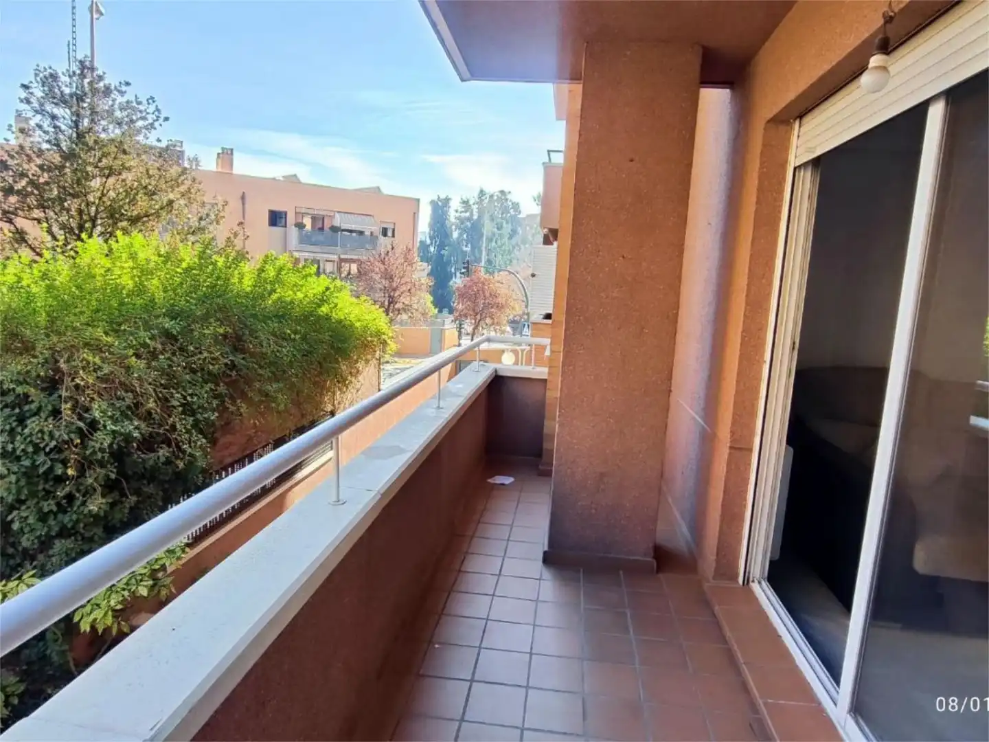 Flat for sale in Calle Periodista José María Carulla, 35, Cerrillo de Maracena - Periodistas Balcony of Flat for sale in Granada with Air Conditioner, Heating and Private garden