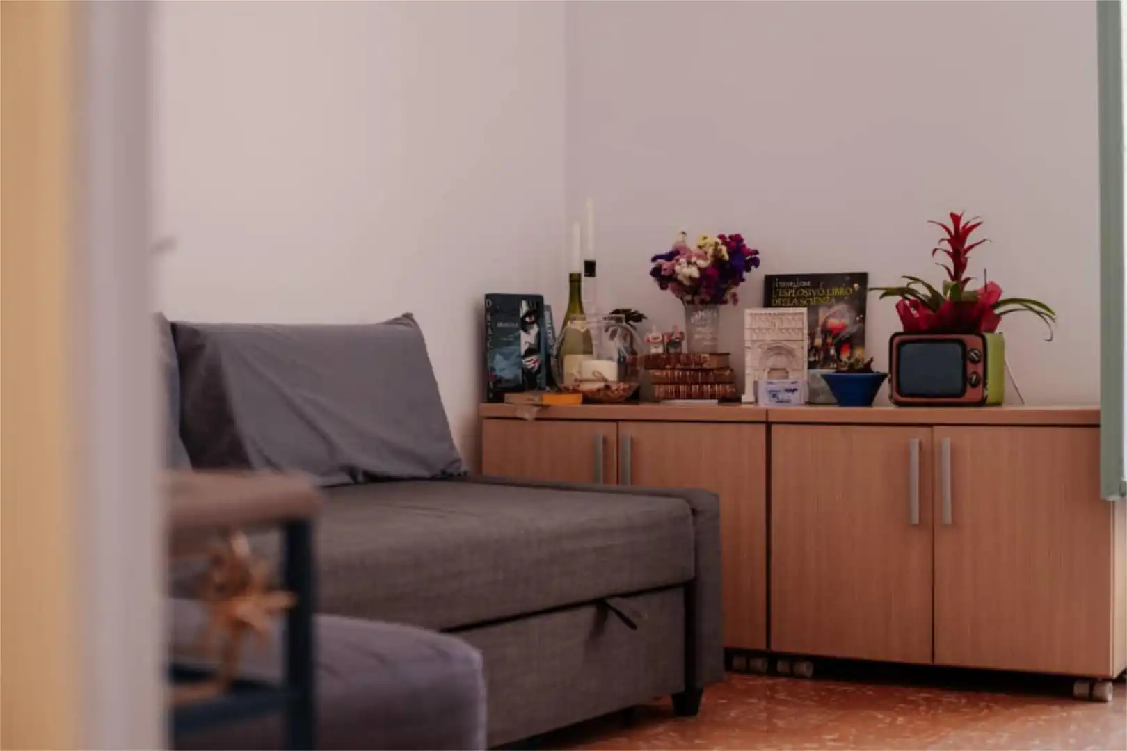 Habitación en Passeig de la Mare de Déu del Coll, 66, El Coll Sala de estar de Ático para compartir en Barcelona con Calefacción, Terraza y Amueblado