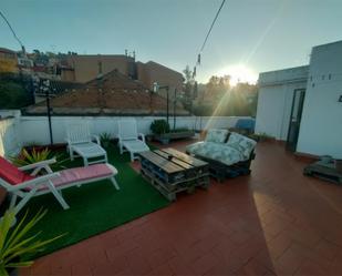 Terrace of Duplex to share in  Barcelona Capital  with Air Conditioner, Heating and Parquet flooring