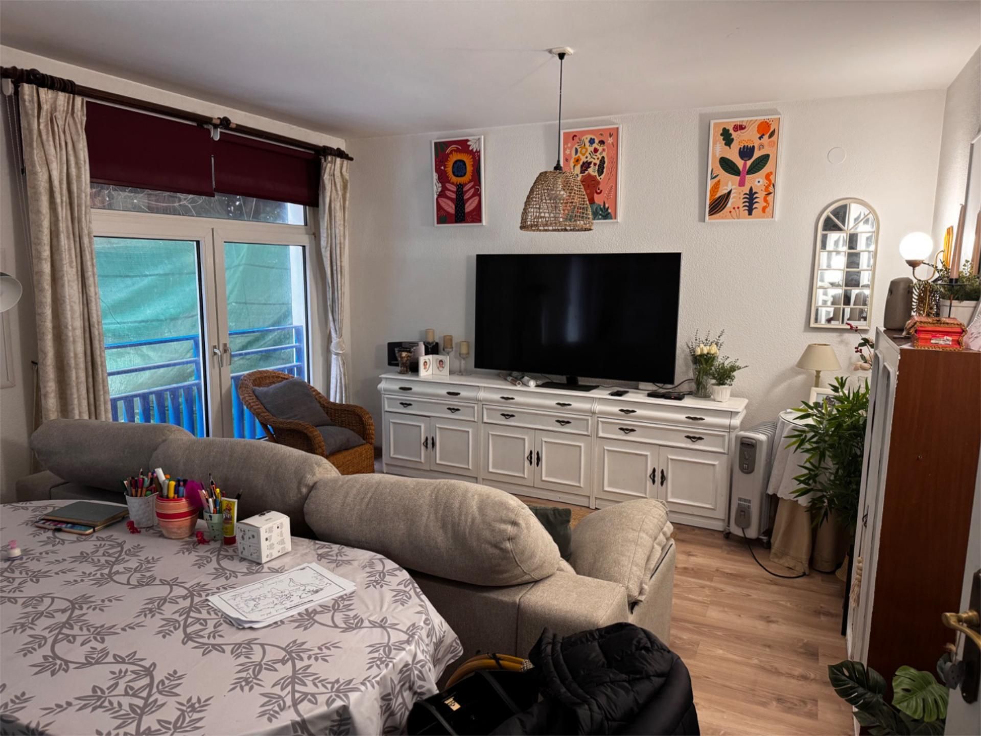 Living room of Flat for sale in Moraira  with Air Conditioner, Heating and Parquet flooring