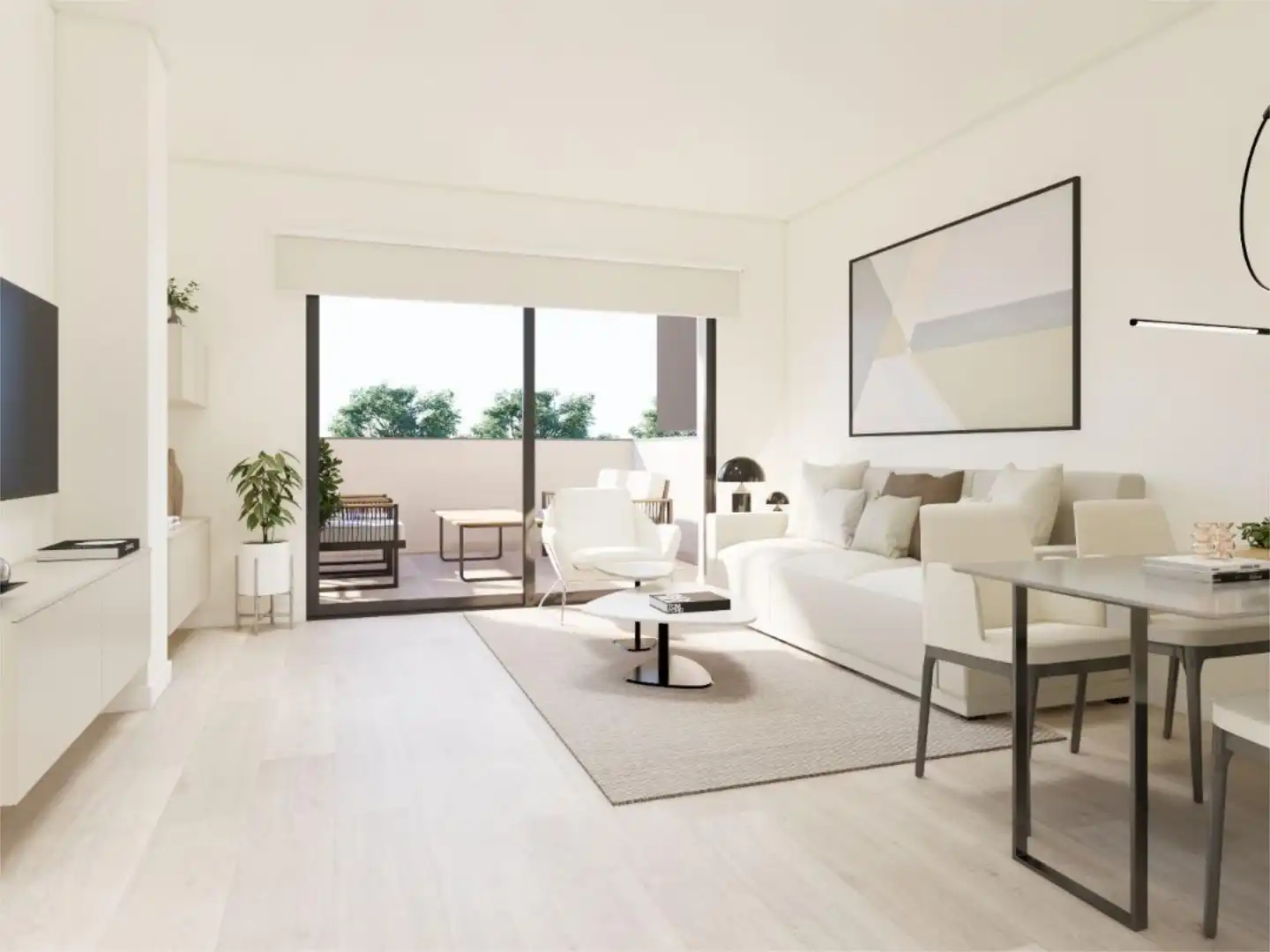 Flat for sale in Avenida de Galapagar, 30, Parque de la Coruña - Las Suertes Living room of Flat for sale in Collado Villalba with Terrace, Storage room and Swimming Pool