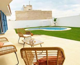 Terrace of House or chalet to rent in Conil de la Frontera  with Air Conditioner, Heating and Private garden