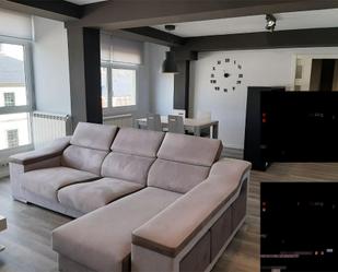 Living room of Apartment to rent in Lugo Capital  with Heating, Parquet flooring and Furnished