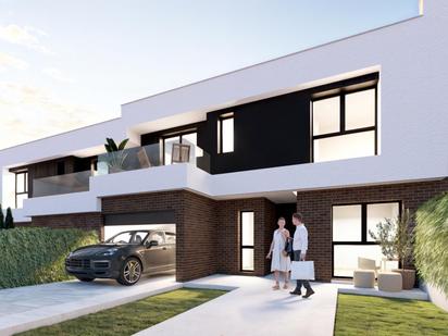 Exterior view of House or chalet for sale in Valladolid Capital  with Heating, Private garden and Parquet flooring