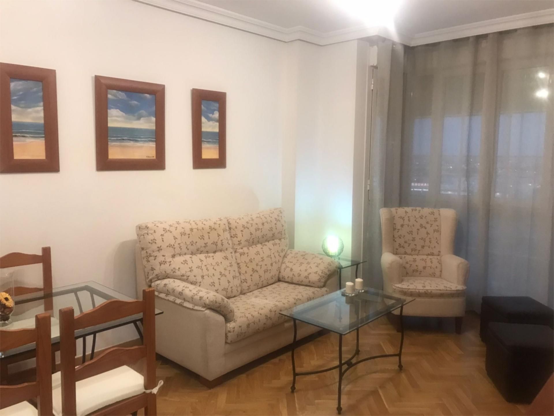 Living room of Flat to rent in  Madrid Capital  with Air Conditioner, Heating and Private garden