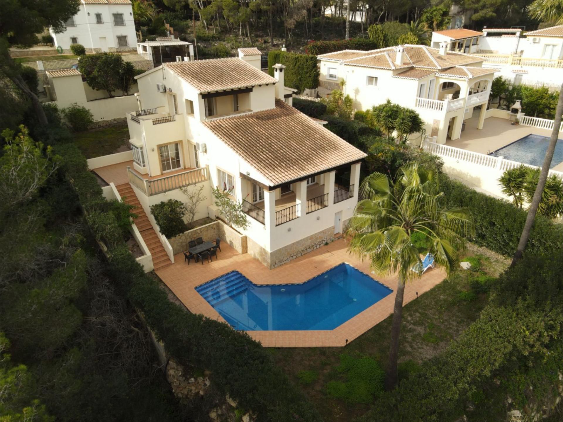 Exterior view of House or chalet for sale in Jávea / Xàbia  with Air Conditioner, Terrace and Swimming Pool
