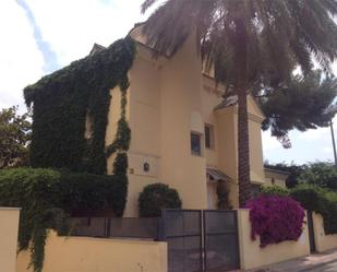 Exterior view of House or chalet for sale in  Sevilla Capital  with Private garden, Parquet flooring and Swimming Pool