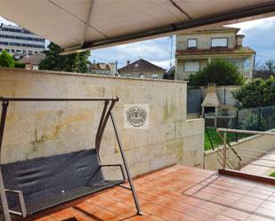 Terrace of Flat for sale in Pontevedra Capital   with Heating, Private garden and Parquet flooring