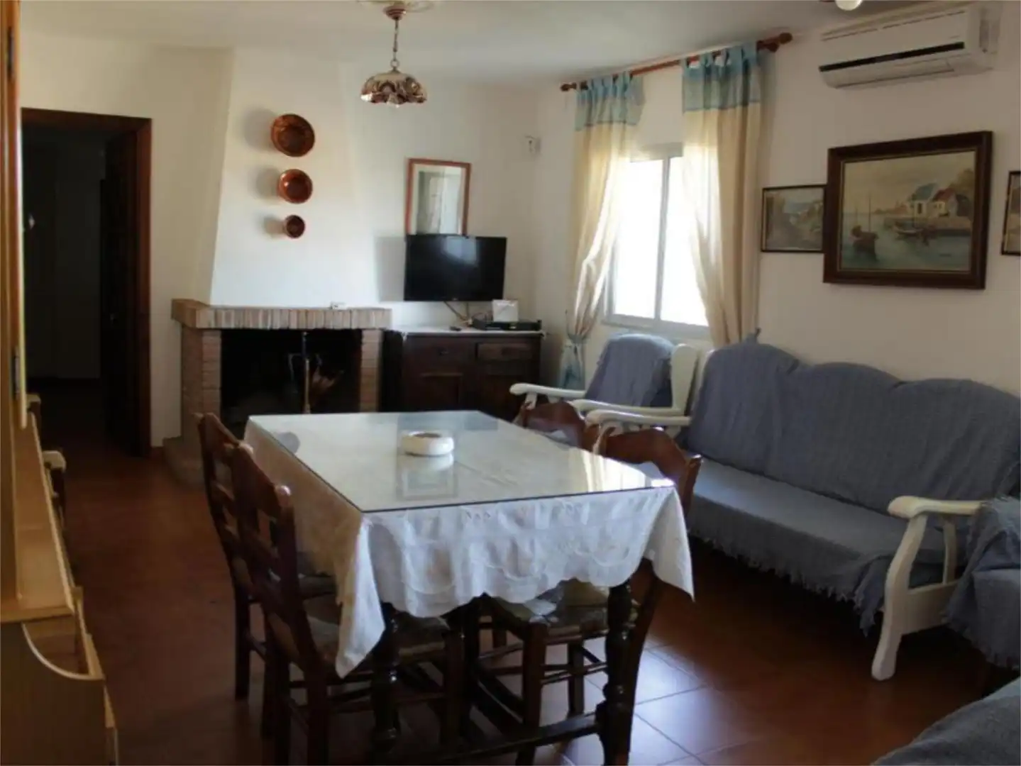 Finca rústica en venta en Avenida de la Cabalgata, 39, Higuera de la Sierra Comedor de Finca rústica en venta en Higuera de la Sierra con Aire acondicionado, Terraza y Piscina