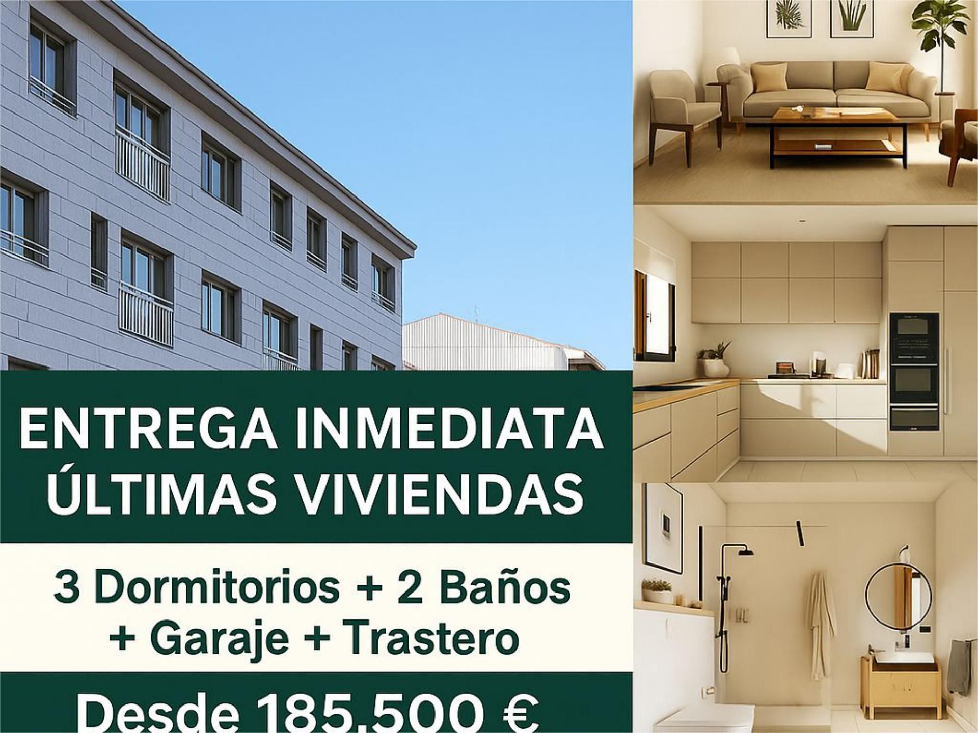 Exterior view of Flat for sale in A Estrada   with Heating, Storage room and Video intercom