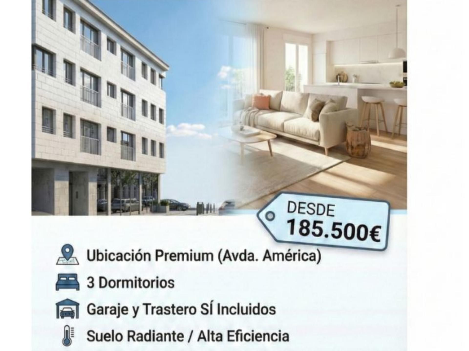 Vista exterior de Piso en venta en A Estrada 