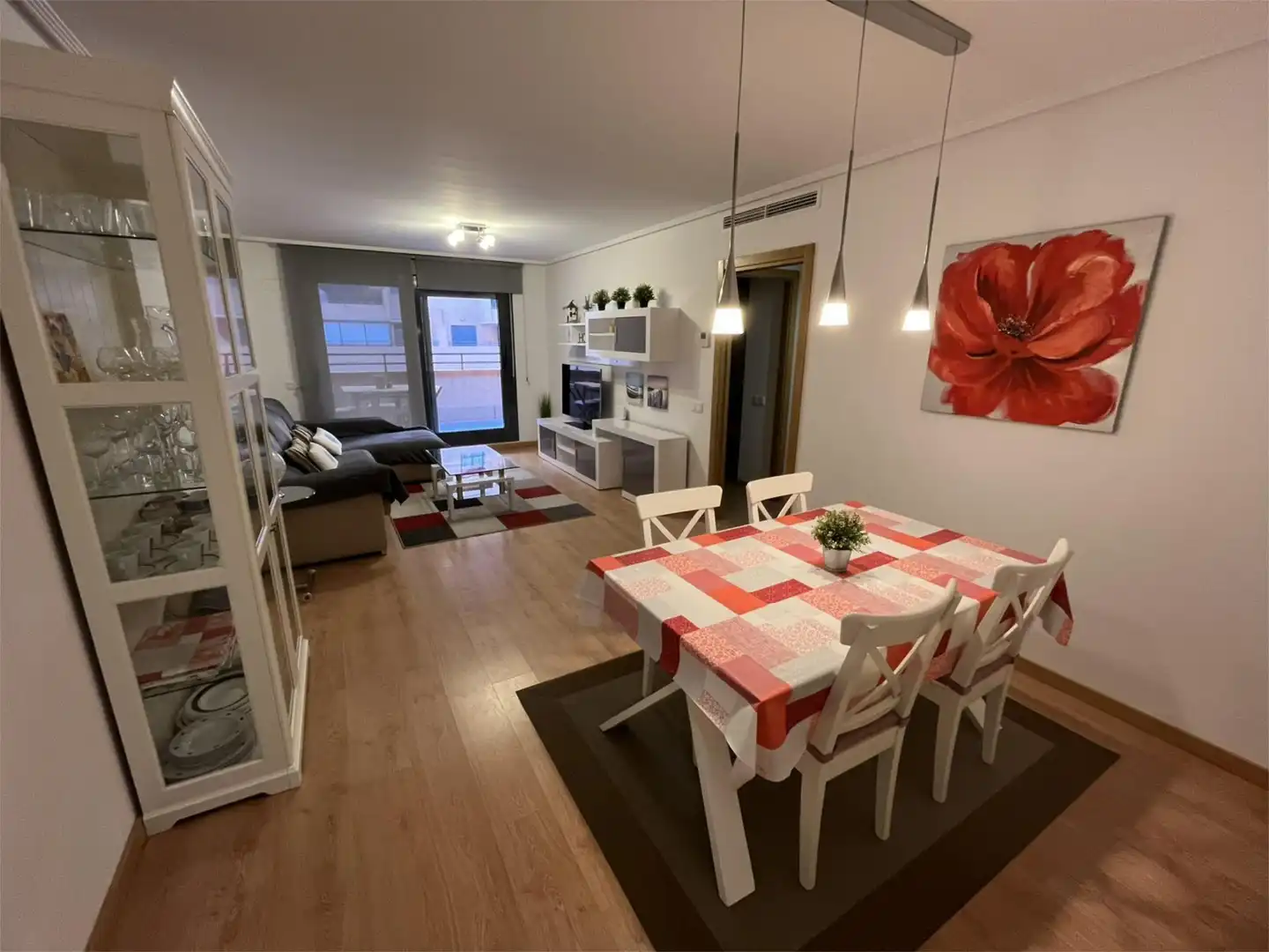 Living room of Flat for sale in Alboraya  with Air Conditioner, Terrace and Swimming Pool