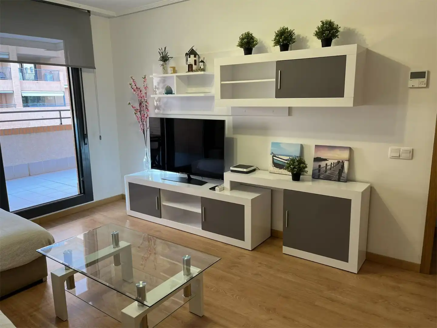 Living room of Flat for sale in Alboraya  with Air Conditioner, Terrace and Swimming Pool